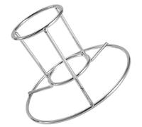 Happyyami Support à Dinde Résistant Rouille Multifonction en Acier Inoxydable Argenté, Résistant la Rouille, pour Griller en Plein Air et Lors de Fêtes