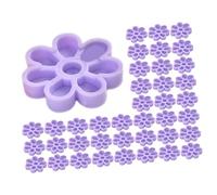 Happyyami Supports pour Extensions de Cils Coupelles Porte-cils 100 Pièces Taille Petite Couleur Lavande pour Usage Professionnel et Domicile Outil de Greffe D’extensions de Cils