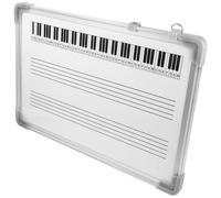 Happyyami Tableau Blanc pour Portée Musicale en Métal Peint, Effaçable à Sec, Usage Scolaire pour Étudiants en Éducation Musicale