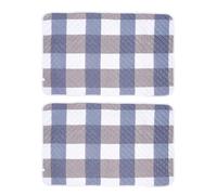 Happyyami Tapis de Cage Bleu en Coton Absorbant pour Petits Animaux 2pcs Doublure Facile à Installer pour Hamsters et Lapins, pour Litière et Entraînement