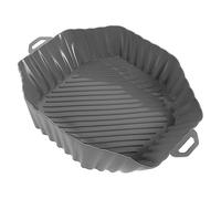 Happyyami Tapis de Cuisson Silicone Chaleur pour Friteuse à Air Doublure Réutilisable Antidérapante Compatible Plat Air Fryer Tapis de Remplacement pour Cuisson sans Tache