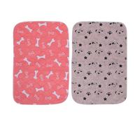 Happyyami Tapis Pipi Réutilisable pour Chien et Chat, 2 Pièces, 40x60 CM | Polyester Absorbant, Séchage Rapide, pour Panier de Poussette ou Cage, Usage Intérieur