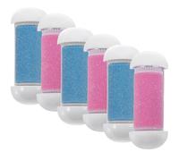Happyyami Têtes de Rouleau de Rechange 6 Pièces pour Râpe Pied Électrique Conception Ergonomique Adapté au Soin des Pieds
