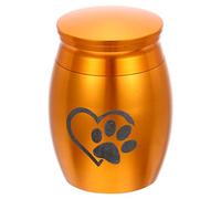 Happyyami Urne Funéraire Inoxydable pour Animaux De Compagnie Souvenir Forme De Patte Idéale pour Cendres De Votre Chien Contenant Et Élégant pour Mémoire De Votre Fidèle Compagnon