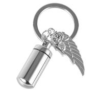 Happyyami Urne Mini Cendres Animaux avec Porte-clés Pendentif Souvenir pour Animaux De Compagnie Urne De Crémation Portable Et Légère Accessoire De Mémoire Éternelle