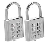 Happyyami Verrou à bouton aveugle en alliage de zinc 2pcs serrure à combinaison sans clé, imperméable et portable pour bagages et armoires lors d’activités sportives
