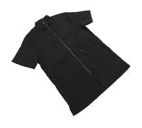 Happyyami Vêtement De Toilettage pour Animaux Étanche Blouse De Salon De Beauté pour Animaux Uniforme De Bain pour Toilettage à Et Extérieur Noir Manches Mi-Longues XXL