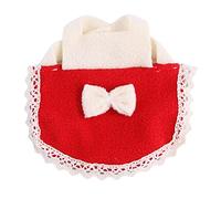 Happyyami vêtements de Hamster Collier LED pour Chien Costumes de Chien Race toilettage canin Hamster Accessoire Accessoires Hamster Gilet à nœud Hamster Tenue d'arc de Hamster Chiffon Rouge