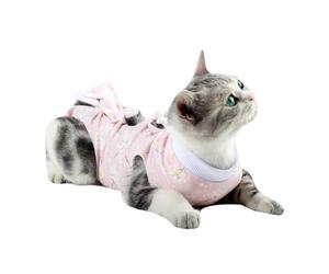 Happyyami Vêtements de Récupération pour Chats en Coton Confortable, Costume Post-opératoire Anti-Lick, Gilet de Récupération pour Chat et Chaton, Stabilité Après Chirurgie