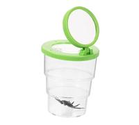 Happyyami Visionneuse D'insectes Accessoire Insecte Fourniture D'insectes Fournitures D'insectes Bac à Insectes Loupe D'observation D'insectes Pot De Loupe Plastique Green
