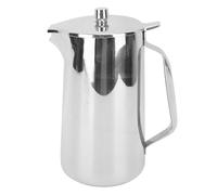Hapvida Pichet à eau en acier inoxydable 2 L Pichet à boisson froide de grande capacité avec poignée ergonomique pour la cuisine à domicile Bureau Acier inoxydable 304 12 x 24 cm