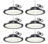 HAPYLUMI High Bay Eclairage Industriel LED 100W 10000LM 6500K, 6 Pièce