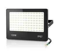 HAPYLUMI Projecteur LED 100W Super Lumineux 10000LM, Spot Extérieur 6500K Blanc Froid IP67 Étanche, Éclairage de Sécurité pour Terrasse Jardin Patio Garage Parking