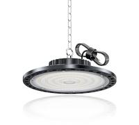 HAPYLUMI UFO Projecteur LED Industrielle 100W 10000LM, Éclairage Garage 6500K Blanc Froid High Bay Lampe Atelier, IP65 Étanche Plafonnier LED pour Garage, Entrepôt, Usine, Sous sol, Magasin, Écurie