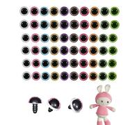 HAPZUR 30 Yeux Sécurité Amigurumi Pailletés - 10 Couleurs & 3 Tailles (12/16/20mm) - Avec Rondelles pour Peluches Crochet Expressif
