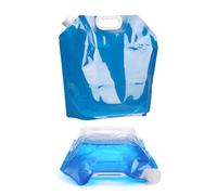 HAPZUR Poche à Eau Pliable 5L, Lot de 2 Bleu - Bidon & Jerrican Eau Portable Alimentaire pour Camping, Randonnée, Survie et Voyage. Réservoir d'eau Grande Capacité, Flexible et Robuste.