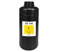 HAQBTATP 1000 ML à l'encre Curable Compatible avec Gen3 Gen4 Gen4L Gen5 Gen5i Gen5S Gen6 G3 G4 G5 G5i G6 Tête d'impression Compatible avec Une Impression Rigide et Flexible(Hard-1000ML-Y)