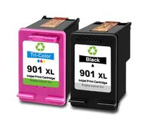 HAQBTATP 2 Pack 901xl Cartouche à Encre Compatible avec Les imprimantes de la série OfficeJet 4500, y Compris OfficeJet 4500 G510A Wireless All in One Imprimante