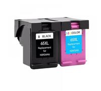 HAQBTATP 65xl Cartridge à Encre remanufacturée Compatible avec 65xl Compatible avec Les imprimantes comme Deskjet 2622 2623 2624 2625 2628 2630 2632 2633 2634(1Black 1Color)