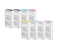 HAQBTATP Cartouche à Encre Compatible 130 ML avec Encre Pigment Compatible avec Une Utilisation avec 70 œuvres avec des imprimantes Z5200 Z2100(Matte Black)