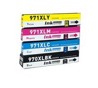 HAQBTATP Cartouche à Encre Compatible Compatible avec 970xl 970 XL 971 XL Fonctionne avec OfficeJet Pro X476DW X451DW X576DW X551DW(1PC Black)