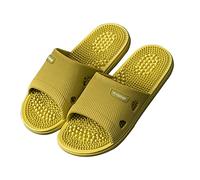 HAQMG Chaussons De Maison pour Femmes Pantoufles De Massage Sandales, Pantoufles De Douche pour Hommes Acupression des Pieds Réflexologie Massage Shiatsu Arch Soulagement De La Douleur Fasciite