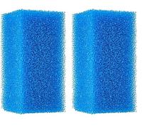 Haquoss Éponge Filtrante, 10 Ppi, Grain Grosse, 20 x 10 x 10 cm, bleu (Lot de 2)