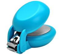 HARAC Coupe-ongles pour mains arthritiques, seniors et enfants, coupe-ongles adapté pour ongles des doigts et des orteils épais, fabriqué au Japon (bleu)