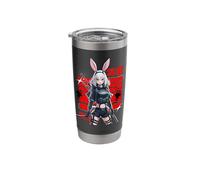 Harajuku Anime Cyberpunk Bunny Girl Gobelet isotherme en acier inoxydable double paroi
