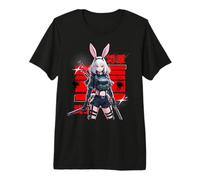 Harajuku Anime Cyberpunk Bunny Girl T-Shirt Haut de Gamme