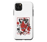 Harajuku Japanese Aesthetic Red Oni Demon Mask Coque pour iPhone 11 Pro Max