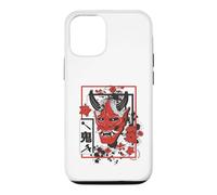 Harajuku Japanese Aesthetic Red Oni Demon Mask Coque pour iPhone 12/12 Pro