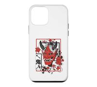 Harajuku Japanese Aesthetic Red Oni Demon Mask Coque pour iPhone 12 Mini