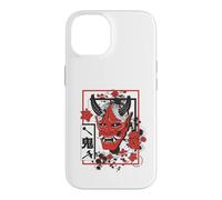 Harajuku Japanese Aesthetic Red Oni Demon Mask Coque pour iPhone 14