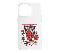 Harajuku Japanese Aesthetic Red Oni Demon Mask Coque pour iPhone 15 Pro Max