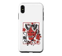 Harajuku Japanese Aesthetic Red Oni Demon Mask Coque pour iPhone XS Max
