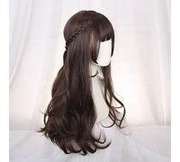 Harajuku Lolita douce perruque quotidienne dégradé Ombre fille bouclés perruques Cosplay princesse cheveux synthétiques couleur mélangée longue perruque de fête ondulée E