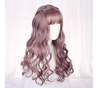 Harajuku Lolita douce perruque quotidienne dégradé Ombre fille bouclés perruques Cosplay princesse cheveux synthétiques couleur mélangée longue perruque de fête ondulée A
