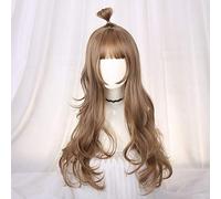 Harajuku Lolita douce perruque quotidienne dégradé Ombre fille bouclés perruques Cosplay princesse cheveux synthétiques couleur mélangée longue perruque de fête ondulée D