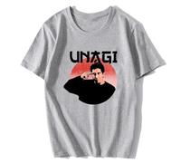 Harajuku Unagi Dojo Ross from Friends TV Aesthetic Men T-Shirt Grey M