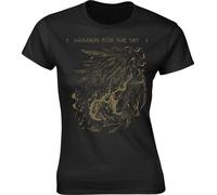 Harakiri For The Sky - T-shirt "Arson" pour femme PH605 (L) (Noir/Or)