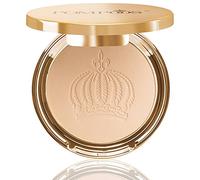 Harald Glööckler Pompöös Cosmetics Poudre compacte transparente avec pinceau à poudre, poudre pressée n° 01, sable, 9 g