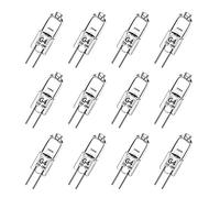 Haraqi Ampoule Halogene G4 (12 pièces), Ampoule G4 Blanc Chaud 12V 20W, 2800K, 240LM, Intensité Variable, LampeHalogene G4, Lampe à Capsule Transparente pour Puck Light, lustre- Pas de scintillement