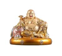 HARAY Statue Feng Shui Statue de Bouddha en cuivre Pur émaillé for Usage Domestique Statue enchâssée Ornement de Recherche de Richesse Déco Zen(Grand)
