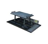 harayaa 1/64 Skala Diecast Modèle Affichage de Voiture Couverture de Présentation Présentation Protecteur Parking Parking Lot Decor Table Top pour Voitures de