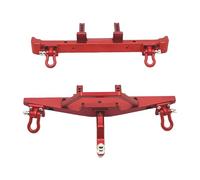 harayaa 1 Ensemble RC Cars Guard Accessoires Voiture Radiocommandée Pièces Assemblage Montage Pare-chocs Support Aluminium Alliage Remplacement Adapté Course, rouge