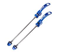 harayaa 1 Paire D'attaches Rapides de Moyeu de Roue en Aluminium pour Vélo de Montagne, Adaptées Au Transport et Au à Vélo, Bleu