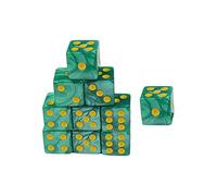 harayaa 10 Pièces Dés à Plusieurs Faces Dés D'Apprentissage à 6 Faces Blancs Dés Mathématiques pour Jeux de Calcul Adaptés à La Pratique Pédagogie Animations