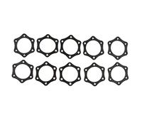 harayaa 10 Pièces Mic Slip Holder Roller Anneau Antichoc Support Silicone Forme Hexagonale Fonction Antidérapante Adapté pour Techniciens