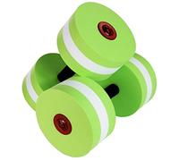 harayaa 2 Pièces Haltère Flottant Natation Aquatique Barre Aérobic Piscine Accessoire Exercice Musculation Mousses Résistantes EVA Adapté à la Remise en, Vert, 28x15cm